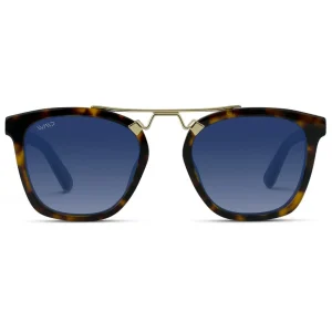 Oversized Square Polarized UV400 Sunglasses – Whiskey Tortoise