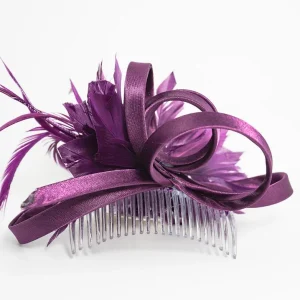 Cadbury Purple Camille Headpiece